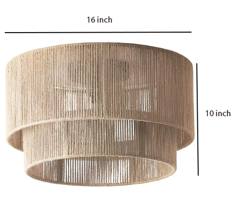 Divit Handcrafted Jute Hanging Light