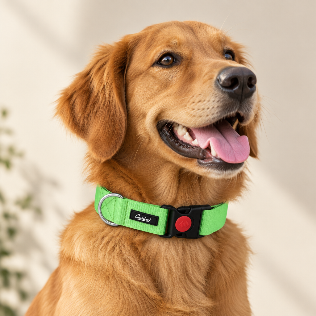 Premium Dog Collar Green