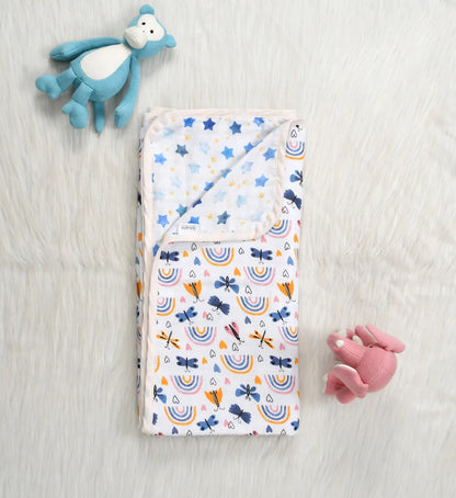 Dragonfly 6-Layer Reversible Muslin Blanket