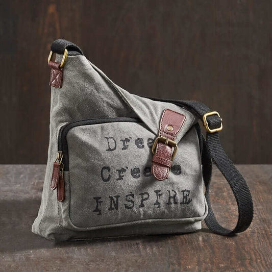 Dream Create Messenger Crossbody Bag for Men and Women - Grey