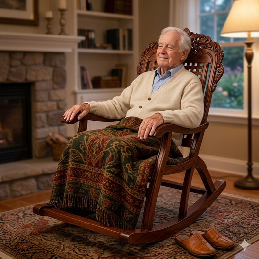 Duke Solid Sheesham Wood Rocking Chair