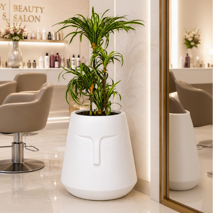 E-Pot - A White Fiberglass Planter