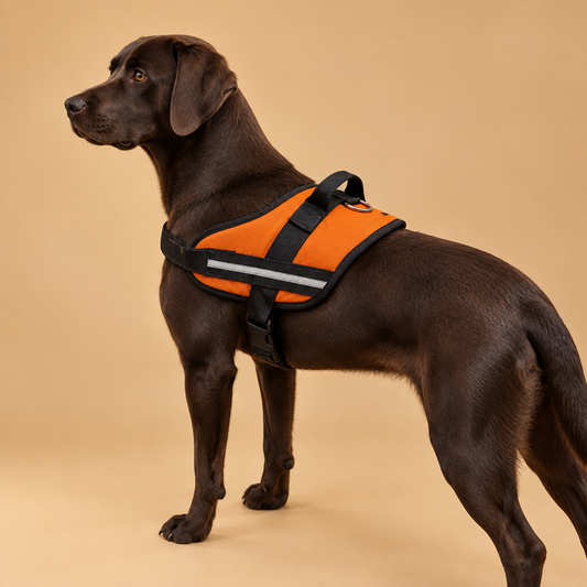 Premium Easy-On Dog Harness Orange