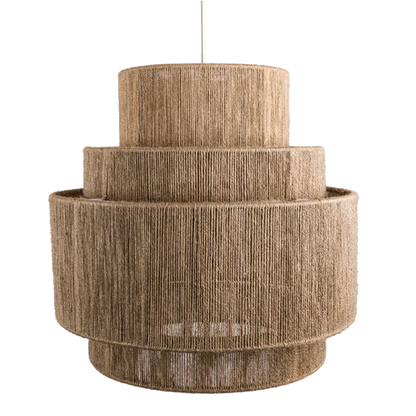 Eenakshi Handcrafted Triple-Tier Jute Chandelier