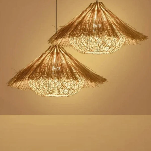 Eshana Bamboo Rattan Hanging Light