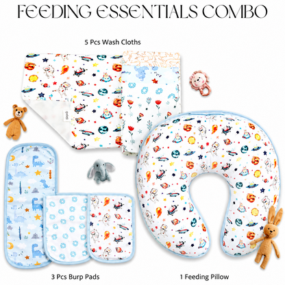 Sovana 9-Piece Feeding Essentials Set for Kids - Galaxy