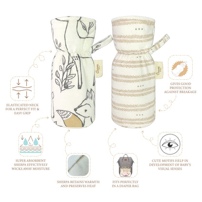 Abracadabra Crane Baby Bottle Cover / Warmer - Ezra Collection
