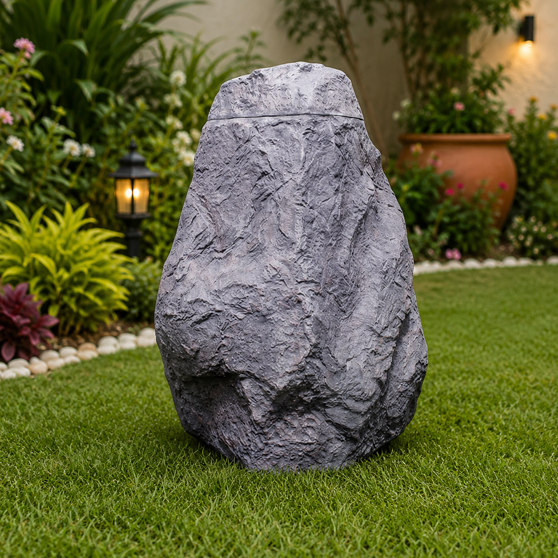 FRP Rain Harvest Rock Decorative Collection Stone