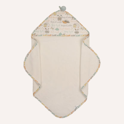 Hooded Towel with 2 Face Washers - Sleepy Friends