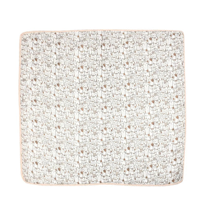 Sovana Fern & Roses 6-Layer Reversible Muslin Blanket