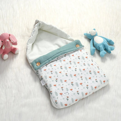 Ferns and roses Muslin Carrier Nest & Sleeping Bag