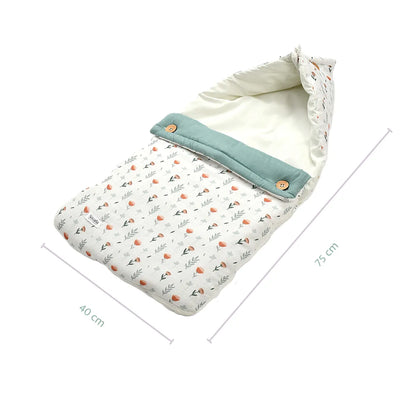 Ferns and roses Muslin Carrier Nest & Sleeping Bag