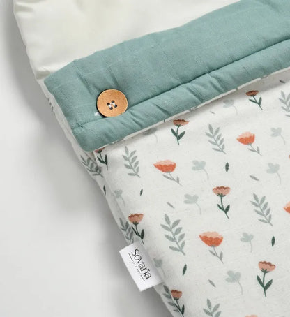 Ferns and roses Muslin Carrier Nest & Sleeping Bag