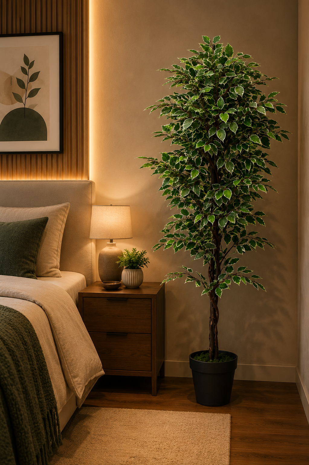Artificial Ficus Plant - 70.87-Inch Faux Tree