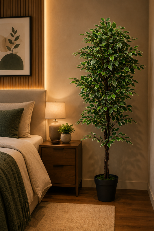 Artificial Ficus Plant - 70.87-Inch Faux Tree