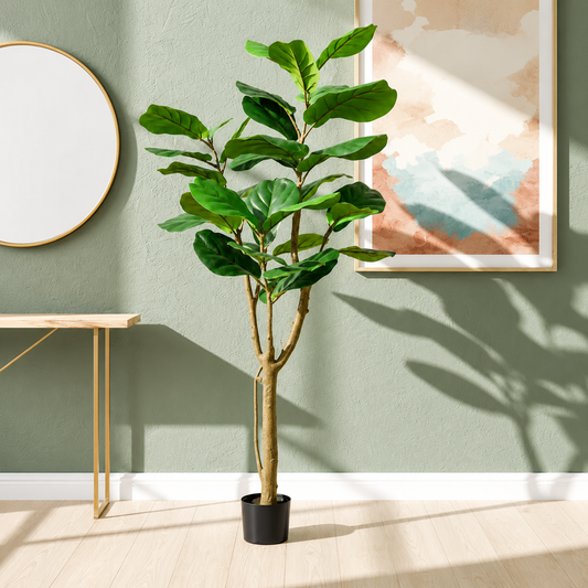 Fiddle Leaf Fig Faux Plant 59 Inch Elegant Tree