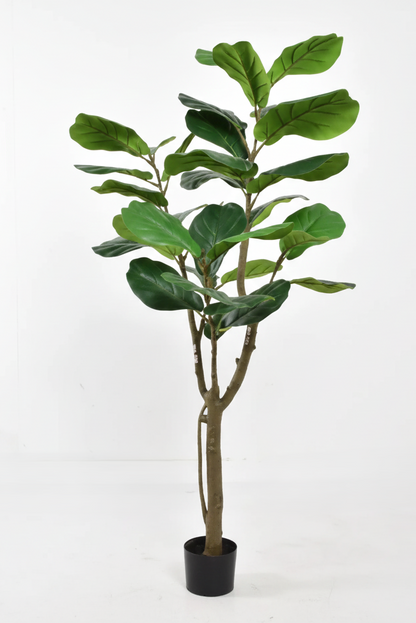 Fiddle Leaf Fig Faux Plant 59″ – Elegant Statement Piece for Home & Office