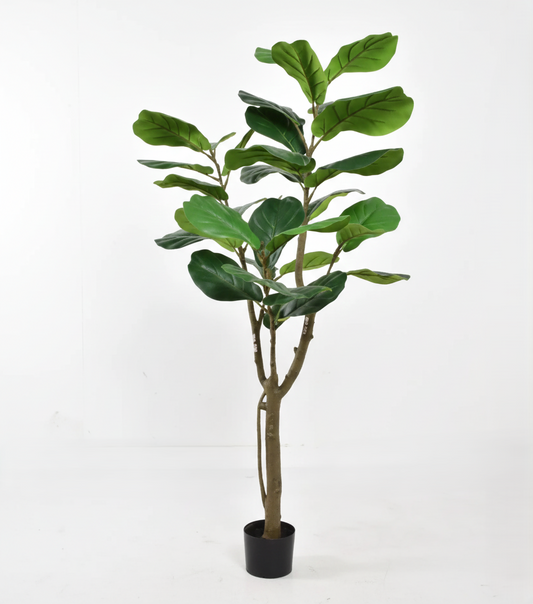 Fiddle Leaf Fig Faux Plant 59″ – Elegant Statement Piece for Home & Office