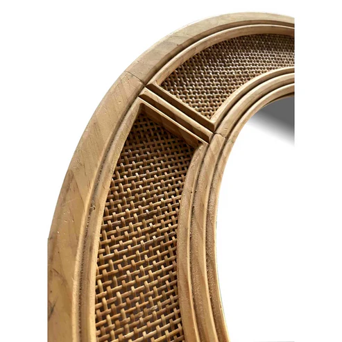 Firoh Handcrafted Rattan Wall Mirror