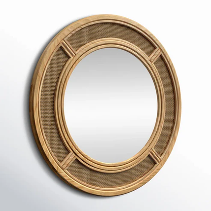 Firoh Handcrafted Rattan Wall Mirror