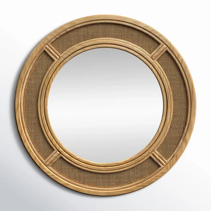 Firoh Handcrafted Rattan Wall Mirror
