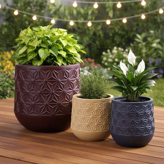 Flower Fiber Planters Premium FRP