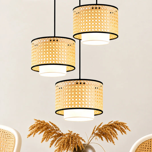 Erish Wicker Rattan Hanging Light
