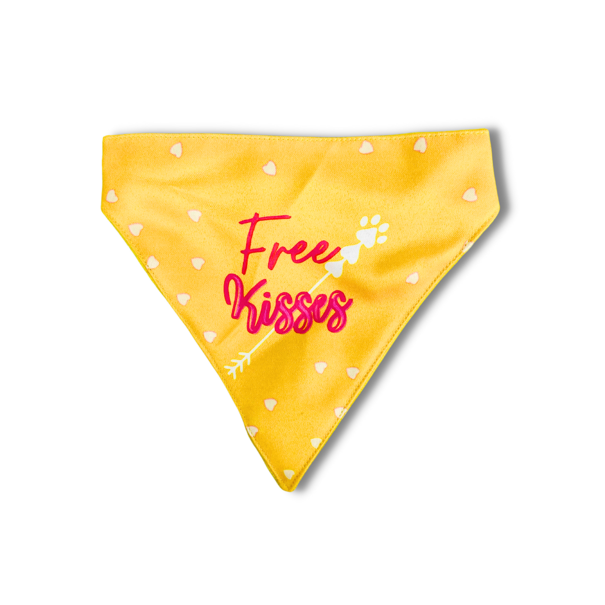 Pet Dog Bandana Free Kisses