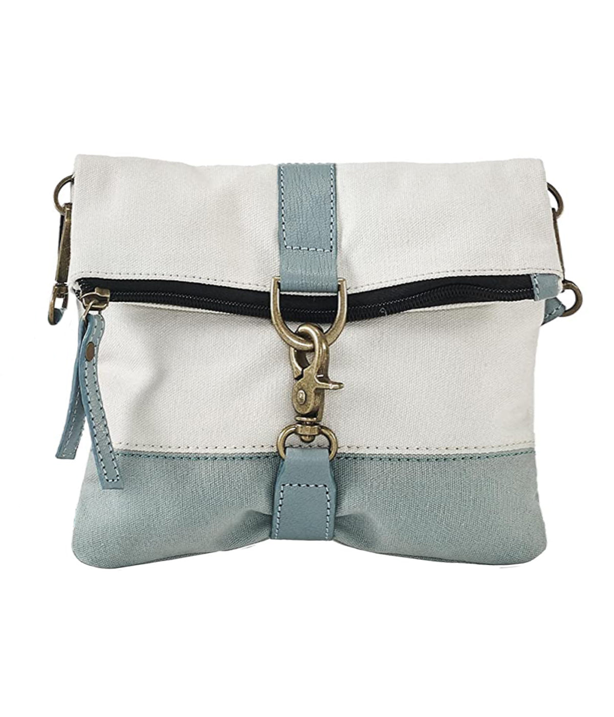 Artaflora – Women’s and Girls Finley Canvas Bag Recycled Sling Bag (Ocean) (Blue)