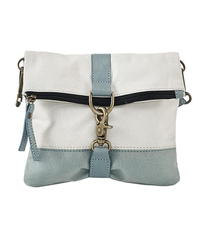 Artaflora – Women’s and Girls Finley Canvas Bag Recycled Sling Bag (Ocean) (Blue)