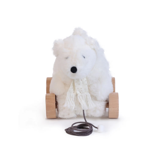 Pull Along Toy - Frosty the Polar Bear