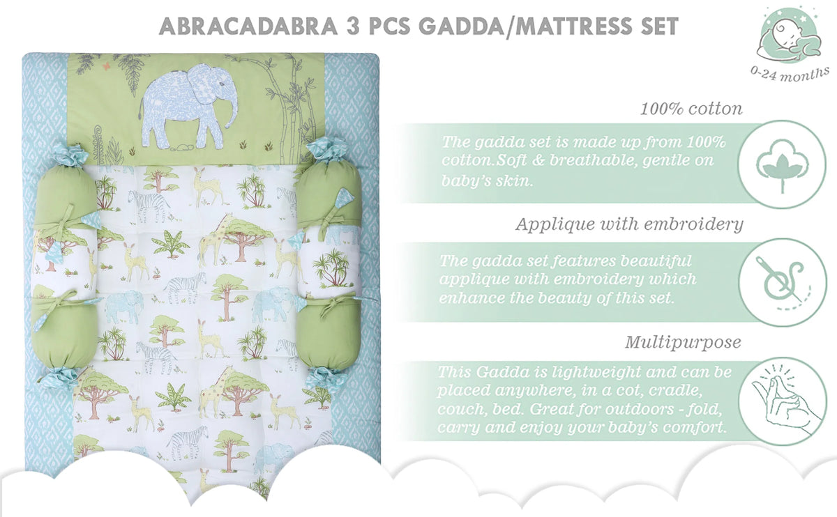 Gadda Set with 2 Bolsters - Savanna