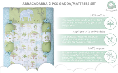 Gadda Set with 2 Bolsters - Savanna