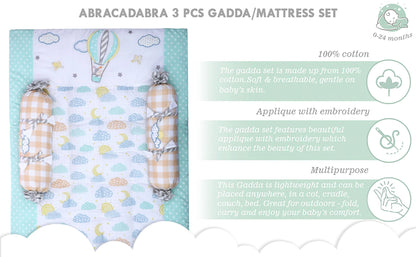 Gadda Set with 2 Bolsters - Lost in Clouds