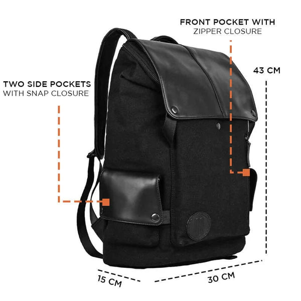 Gear Grid Backpack for Men & Women (Black)