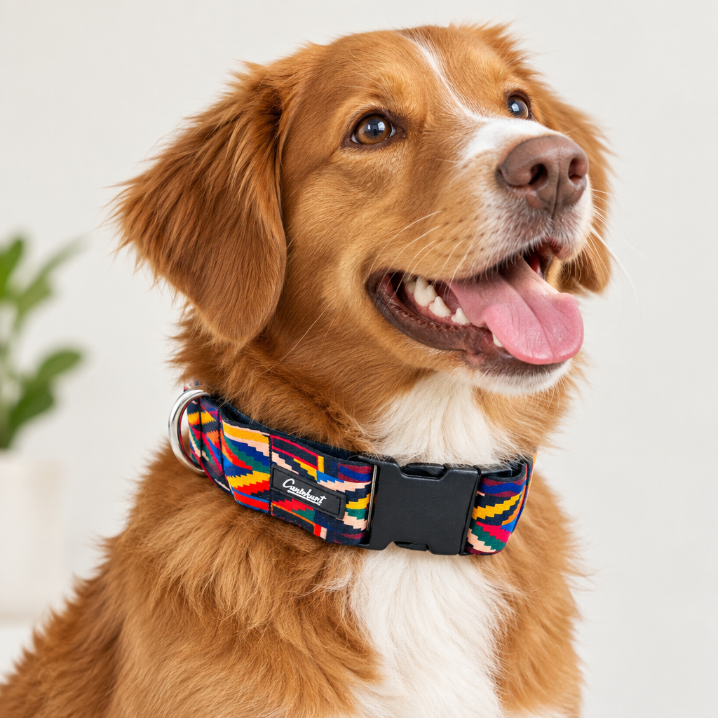 Premium Printed Dog Collar Geometric