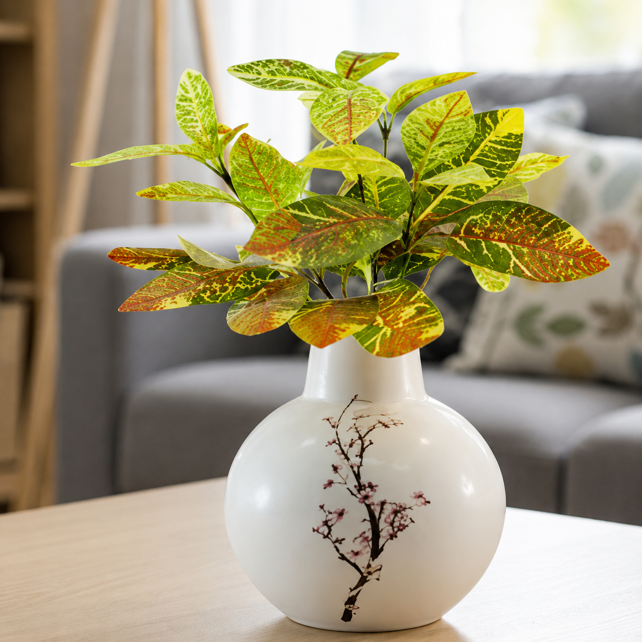 Globe Metal Vase Planter – Narrow Neck Design