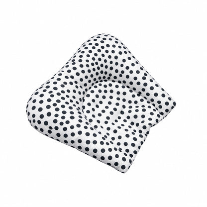 Grey Polka / Grey Stripe Cavity Neck Pillow