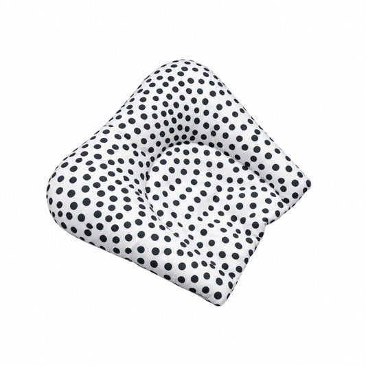 Grey Polka / Grey Stripe Cavity Neck Pillow