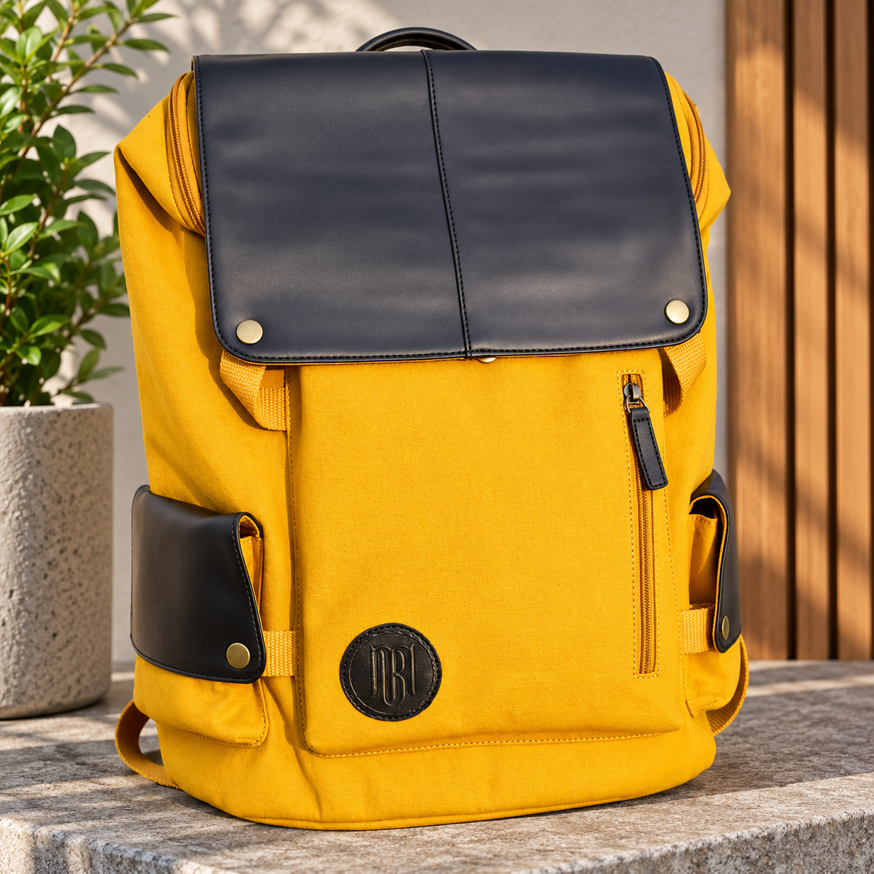 Gear Grid Backpack for Men & Women (Mustard)