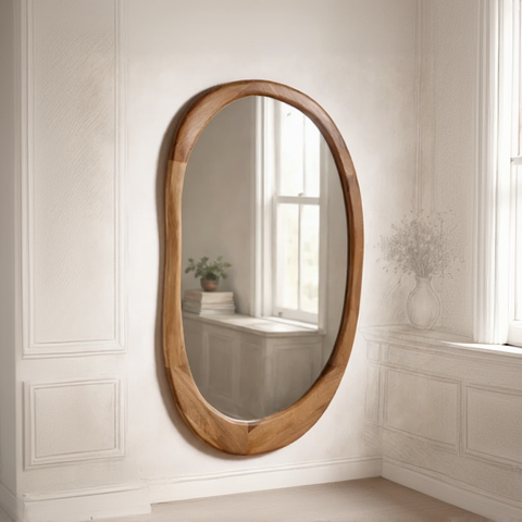 Hadayat Handcrafted Bamboo Wall Mirror