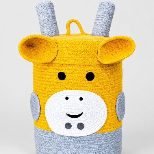 Hand-Woven Giraffe Storage Hamper