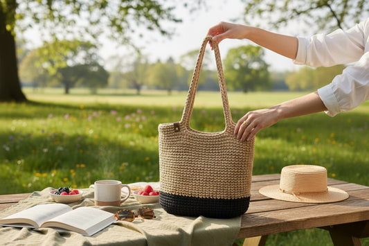 Handcrafted Jute Crochet Tote Bag