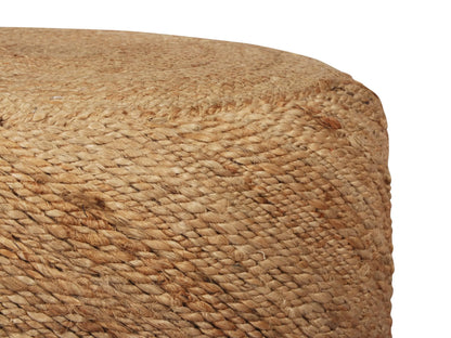 Handcrafted Jute Ottoman Pouffe