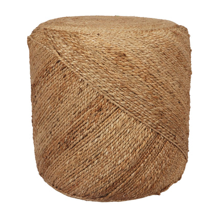 Handcrafted Jute Ottoman Pouffe