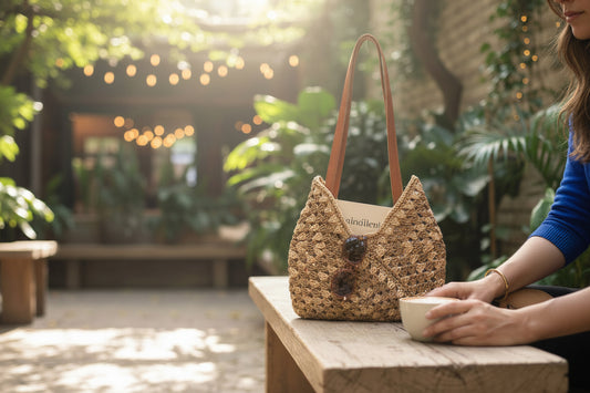 Handcrafted Raffia Crochet Handbag
