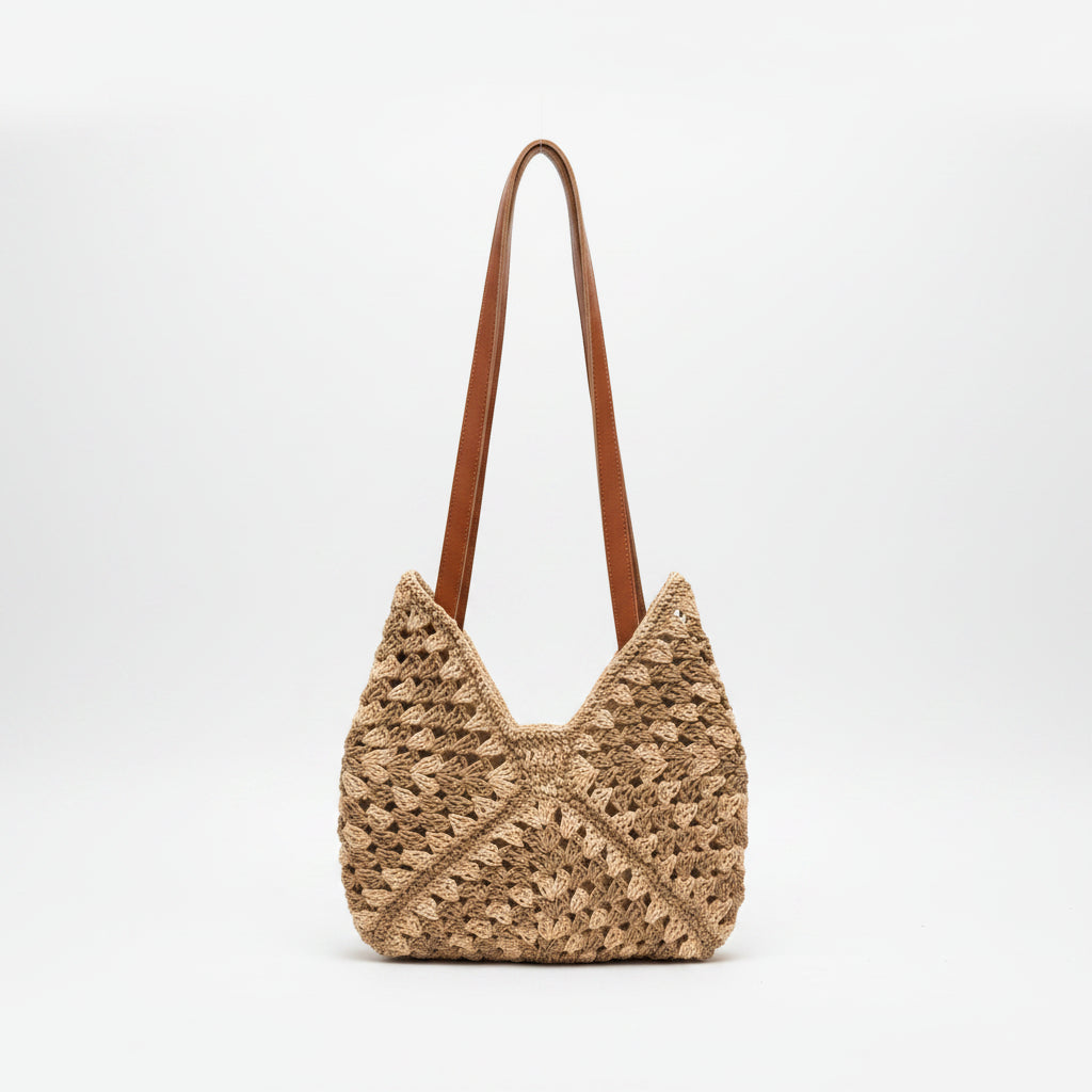 Handcrafted Raffia Crochet Handbag