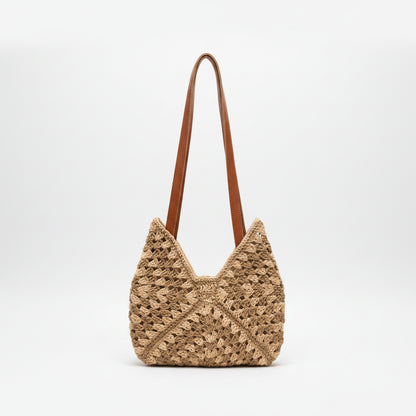 Handcrafted Raffia Crochet Handbag