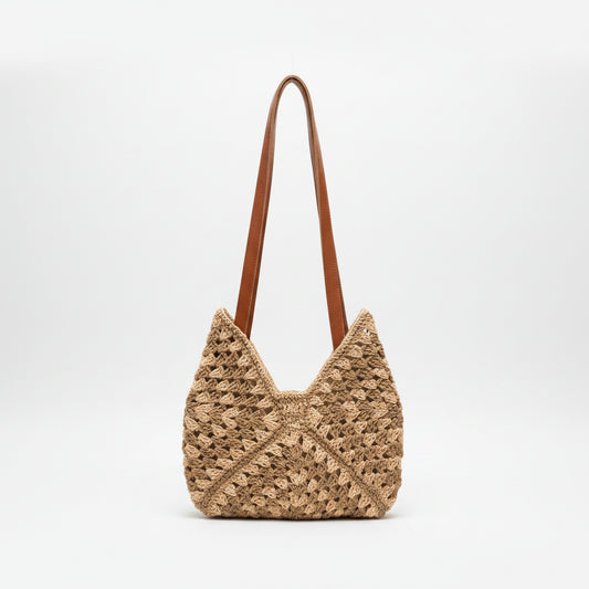 Handcrafted Raffia Crochet Handbag