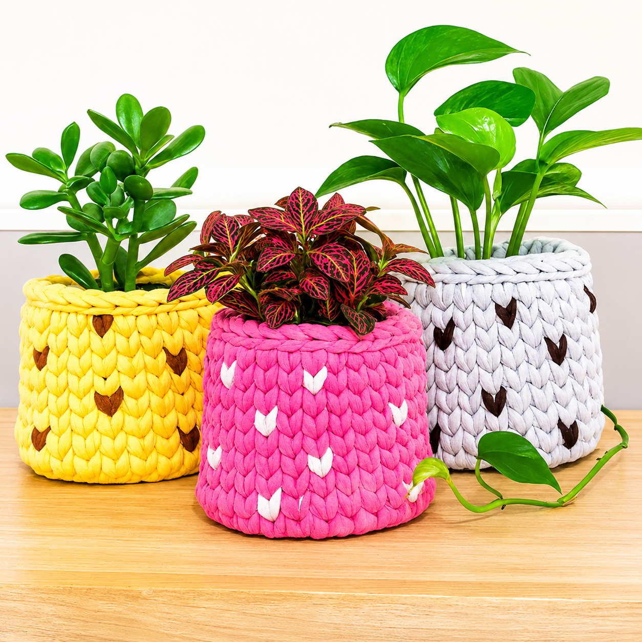 Multipurpose Handcrafted Cotton Crochet Planter
